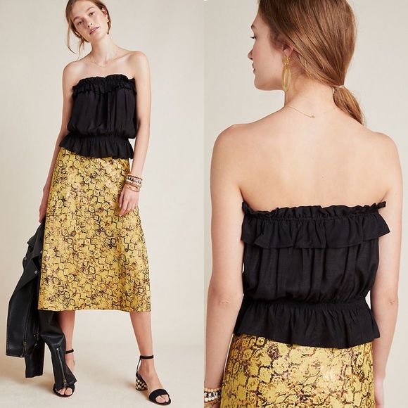 Anthropologie Adelaide Strapless Blouse - Picture 5 of 5